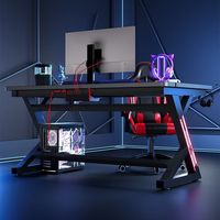 Table de bureau debout à pieds en acier et design simple, bureau de jeu sur ordinateur pour un usage domestique, vente chaude