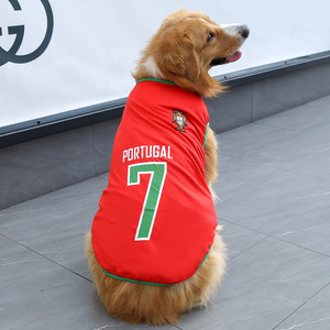 Camiseta Deportiva para Perros con Diseño de Fútbol, Ropa Transpirable y Suave para Mascotas, Camisetas para Gatos, Ropa para el Verano - Product Image 2