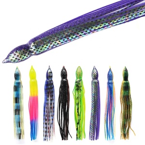 12 Leurres D'appât Soft Trolling Big Game - 7 Couleurs Assorties, Neuf Sous Emballage, Marque Seasky