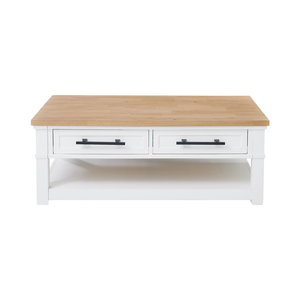 <span class=keywords><strong>Table</strong></span> <span class=keywords><strong>basse</strong></span> en bois blanc moderne minimaliste de première classe <span class=keywords><strong>avec</strong></span> 2 tiroirs convertibles, design <span class=keywords><strong>scandinave</strong></span> pour le mobilier de salon - Product Image 2