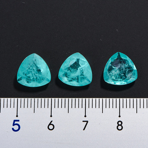 Nuovo arrivo triangolo forma di fusione pietre <span class=keywords><strong>Paraiba</strong></span> sciolto colore blu pietre di vetro <span class=keywords><strong>Paraiba</strong></span> per gioielli - Product Image 6