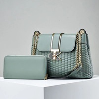 Sac à main de luxe portable pour femme, couleur unie, grande capacité, 2-en-1, en PU, avec fermeture éclair, collection 2025 NEN YCH