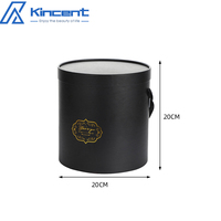 Ensemble de trois boîtes classiques pour bouquet de fleurs Emballage pour fleuriste Boîtes de rangement pour seau en soie