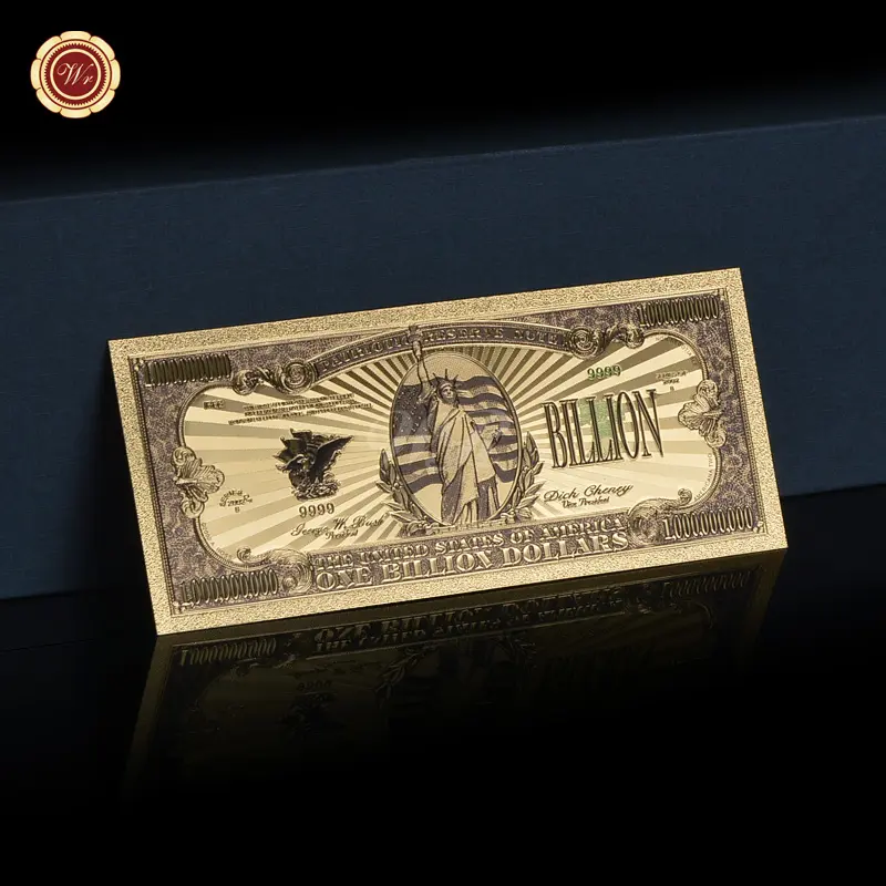 Коллекционные невалютные американские бумажные банкноты на заказ, бумажные банкноты в США, банкноты в банкнотах 24k, золотые банкноты в долларах