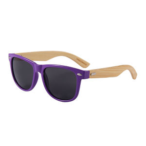 Gafas de sol con montura colorida a la moda barata al por mayor 2024, gafas de sol con protección UV400 y logotipo personalizado, superventas, gafas de sol de Bambú - Product Image 4
