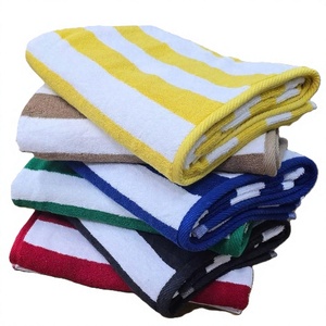 Eco-Friendly Cotton Striped Modern <b>Beach</b> <b>Towels</b> - Product Image 1