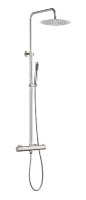 Mitigeur de douche thermostatique en acier inoxydable, robinet de douche apparent européen pour salle de bain