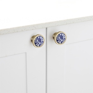 Maxery-Poignée en <span class=keywords><strong>porcelaine</strong></span> bleu et blanc, <span class=keywords><strong>bouton</strong></span> d'armoire céladon, poignées <span class=keywords><strong>de</strong></span> tiroir vintage, poignée <span class=keywords><strong>de</strong></span> <span class=keywords><strong>porte</strong></span> en céramique, boutons d'armoire simples - Product Image 4