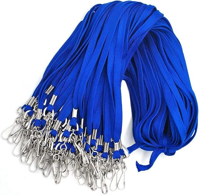 OEM Custom Neck Lanyard Bulk Polyester Flat ID Badge Holder Name Tag Office School Event Corporate Factory Wholesale Low MOQ