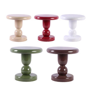 طاولة جانبية حديثة قابلة للتفكيك متعددة الألوان بتصميم فني من الحديد سهلة التجميع لغرفة المعيشة وغرفة النوم والمقاهي - Product Image 4