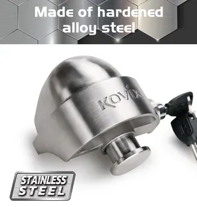 KOVIX römork güvenlik akıllı Alarm anti-hırsızlık römork kaplini kilit paslanmaz çelik çekme aksamı kilit