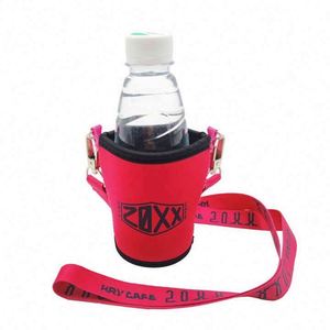 Custom Personalized Logo <b>Polyester</b> Heat Transfer Printed Adjustable Length Wine Beer Water Bottle Cup Holder Neck Strap <b>Lanyard</b> - Product Image 4