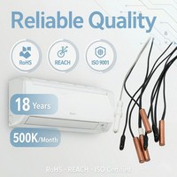 Sonde de température NTC 3950k haute fiabilité 5K/10K/15K/20K/25K/30K/50K -30~105°C ℃   Sonde de température pour climatiseur