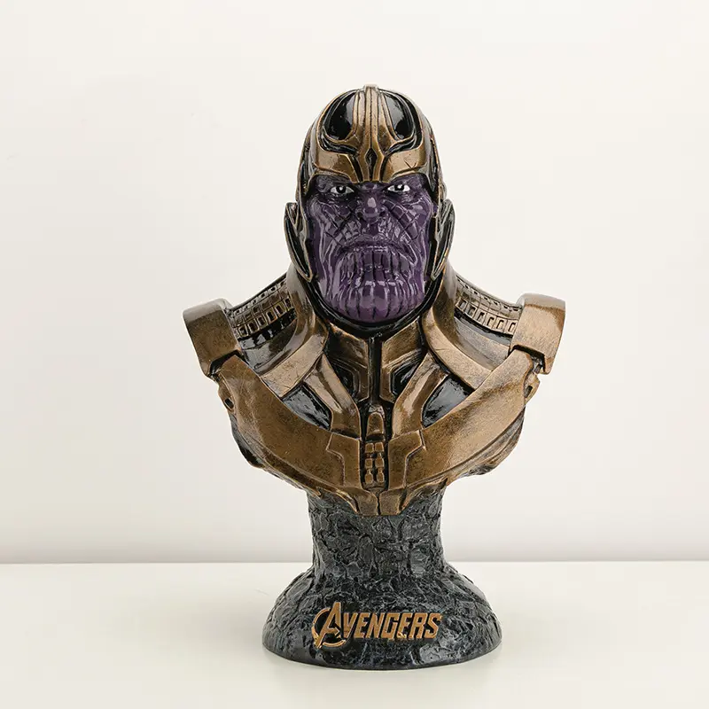 Busto de Los Vengadores 4 Thanos de 36cm, busto hecho a mano de resina, modelo de colección, escultura, regalo de recuerdo