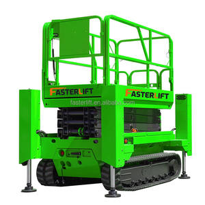 Plataforma Elevadora Móvil Eléctrica de Tijera sobre Orugas de Acero Aleado, 8m, 10m, 12m, 14m, Capacidad de 130kg - Product Image 5