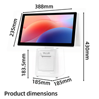 Système de point de vente Android Leiling LL-18C11FA ultra-fin avec écran tactile de 11,6 pouces, résolution Full HD, Bluetooth 5.2/Wi-Fi 6, RK3568 4 cœurs