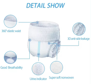 Couche adulte super épaisse en pur coton pour adultes <span class=keywords><strong>Abdl</strong></span> All Printed Disposal Adult Diaper - Product Image 6