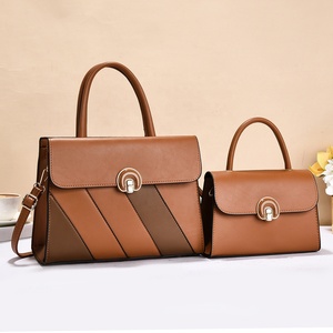 Bolso Bandolera de Piel Sintética de Diseño, Bolso de Hombro de Alta Gama y Gran Capacidad, Juego de 2 Bolsos para Mujer, Bolsos Clásicos Tipo Satchel para Mujer - Product Image 1