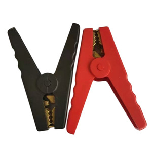 Serre-câbles de batterie 100A rouge noir en plastique pour démarrage d'urgence de véhicules - Product Image 2