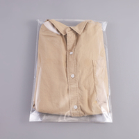 Sac cadeau transparent auto-adhésif OPP personnalisable de 26*40 cm avec impression en gravure pour l'emballage de vêtements jetables et de t-shirts