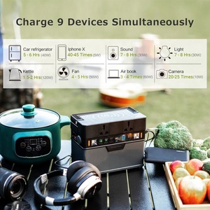 Générateur d'énergie solaire sans fil 300W 78000mAh au lithium-ion avec fonction de démarrage d'urgence pour le camping, les activités de plein air et la recharge de téléphones portables - Product Image 4