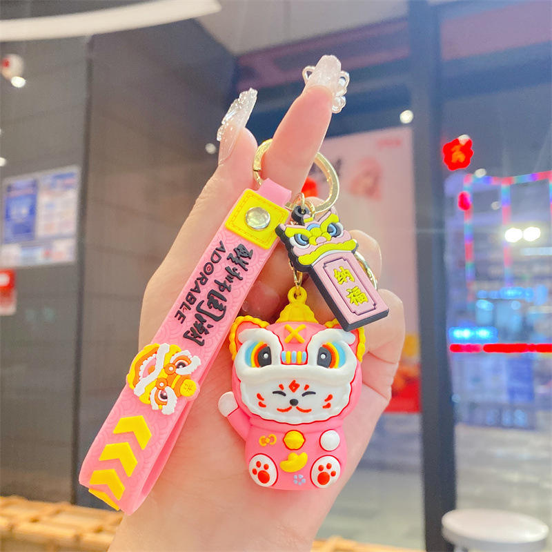 สิงโตกับแมว -ชมพู