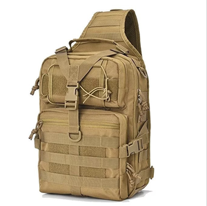 Sac de poitrine à bandoulière 10L noir, kaki, vert sport pour activités de plein air, trekking, camping, équitation - Product Image 1