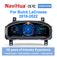Tableau de bord LCD Navihua, compteur de vitesse, jauge, compteur automatique, cockpit virtuel, système Linux, pour Buick LaCrosse 2016-2022