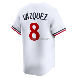 Maglia da Baseball Americana Minnesota Twin Ricamata per Uomo, Vendita all'Ingrosso # Abbigliamento da Softball 25 Byron Buxton 23 Royce <span class=keywords><strong>Lewis</strong></span> 27 Ryan Jeffers - Product Image 6