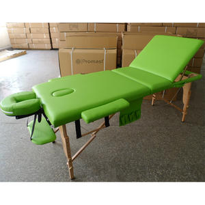 Table de <span class=keywords><strong>massage</strong></span> pliable en hêtre, 1 pièce, avec support à serviettes et sac à huiles essentielles - Product Image 4
