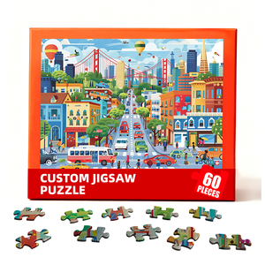 <span class=keywords><strong>Puzzle</strong></span> en papier personnalisé OEM, <span class=keywords><strong>puzzle</strong></span> sur mesure de 60, 100, 300, 500 pièces, impression en usine pour enfants et adultes - Product Image 1