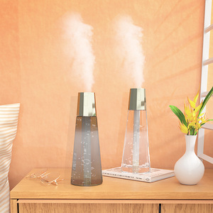 Cross Border Ecommerce <b>Led</b> Aromatherapy Car Humidifier With <b>Star</b> Design Small Desktop Atomizer White Spray Gun 2000 Maha USB - Product Image 1