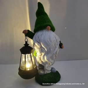 Lanterne <span class=keywords><strong>de</strong></span> jardin <span class=keywords><strong>solaire</strong></span> en résine pour l'extérieur, ornements <span class=keywords><strong>de</strong></span> lutin, décoration <span class=keywords><strong>de</strong></span> Noël pour l'intérieur et la cour, modèle <span class=keywords><strong>de</strong></span> <span class=keywords><strong>figurine</strong></span> d'animal <span class=keywords><strong>de</strong></span> dessin animé floqué - Product Image 3