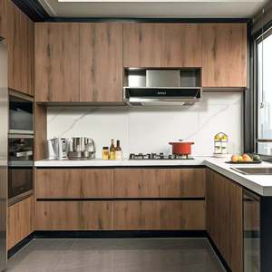 Fabricante de gabinetes modulares Gabinete Diseños MDF Esquina Independiente Cocina Ca - Product Image 1