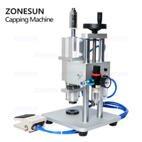 ZONESUN Machine de capsulage pneumatique semi-automatique flacon en verre petite bouteille capsuleuse aluminium plastique flacon en verre pince à sertir
