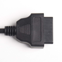 Câble d'extension OBD2 Lanlin 30 cm, 16 broches mâle-femelle, 16 conducteurs, pour outil de diagnostic, garantie 1 an