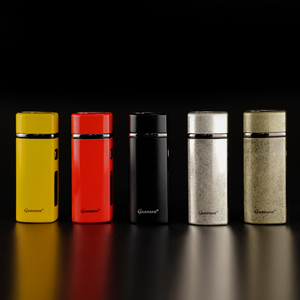 GUEVARA Triple Jet Torch Cigar <strong>Lighter</strong> Windproof Blue Flame LED Fuel Indicator Visible Gas Window Metal Smoking <strong>Lighter</strong> <strong>Custom</strong> - Product Image 2