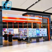 Conception de comptoir de magasin multicouche personnalisé pour exposer des meubles de magasin de téléphone mobile pour vitrine de téléphone portable