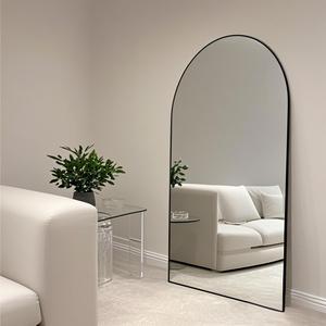 Décorations murales pour la <span class=keywords><strong>maison</strong></span>, miroir sur pied de grande taille, extra large, en métal, pour salon - Product Image 1