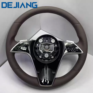 Volante de Cuero y Madera para Mercedes-Benz <span class=keywords><strong>Maybach</strong></span> Clase A, B, G, G500, G63, G350, G55, <span class=keywords><strong>G65</strong></span>, G350, Estilo Peachl, para Autos de Lujo - Product Image 4