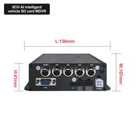 Enregistreur de conduite 8CH MDVR 1080P avec alerte de sécurité BSD pour le suivi des flottes de camions et de bus