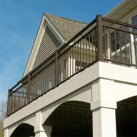 Modernes Design Hochbelastbare Aluminium-Balkongeländer Hohe Haltbarkeit Eloxierte Aluminiumlegierung Balustrade für Apartments Bodenbeläge