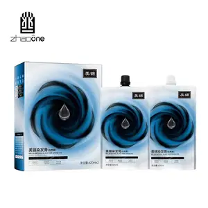 OEM Factory Wholesale Supplier Fast Dyeing 20mins Vortex Lasting Fragrance Non-stick Scalp Black Hair Dye Cream