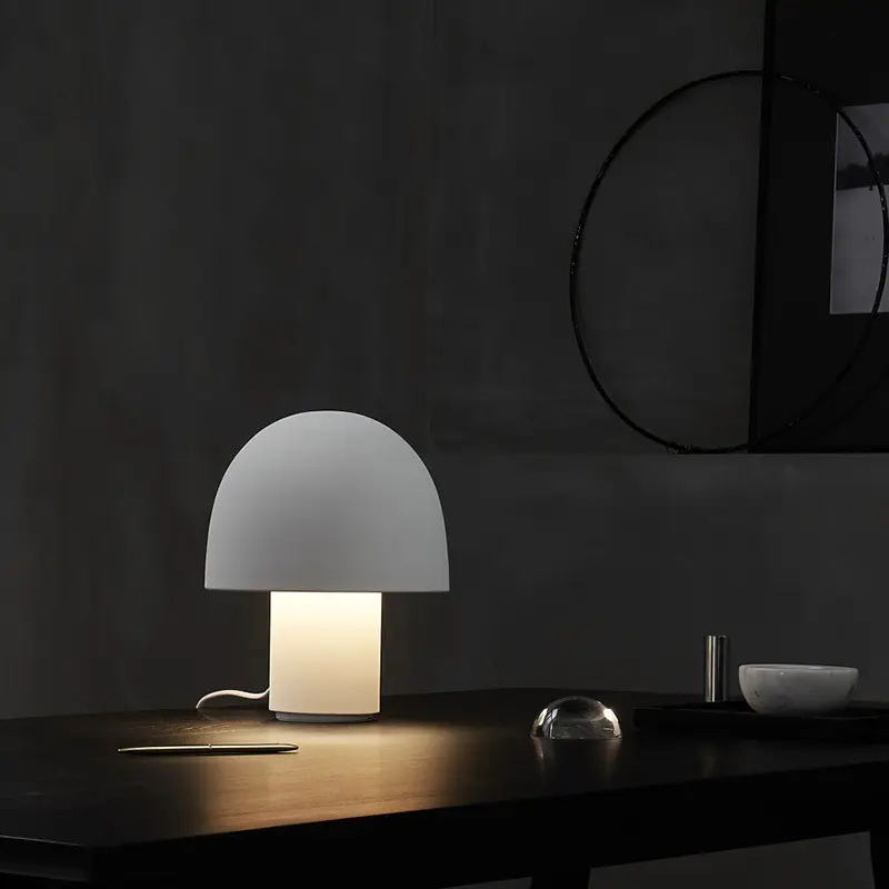 Lampu Meja Jamur Nordic, untuk Rumah Kontemporer LED Kreatif Ruang Tamu Kamar Tidur Lampu Meja
