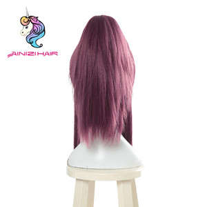 Ainizi 21'' Precio al por Mayor de Pelucas de Cosplay de Akali de League of Legends, Cabello Largo, Sedoso y Liso de Alta Calidad y Cola de Caballo - Product Image 5