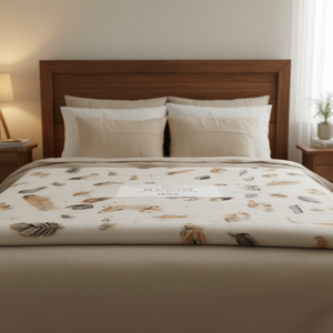 Manta de Plumas Ligera, Doble/Individual XL, para Todas las Temporadas, Rectangular, Estampada - Product Image 2