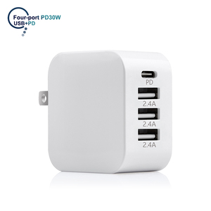<span class=keywords><strong>Cargador</strong></span> rápido 4 en 1 para móvil, <span class=keywords><strong>cargador</strong></span> móvil con múltiples puertos usb <span class=keywords><strong>tipo</strong></span> <span class=keywords><strong>C</strong></span>, potencia especial qc 3,0, 36W - Product Image 1