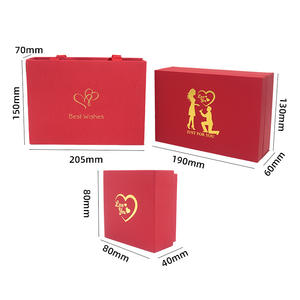 Boîte cadeau <span class=keywords><strong>en</strong></span> carton rigide à <span class=keywords><strong>deux</strong></span> portes avec fermeture magnétique et logo personnalisé - Product Image 4