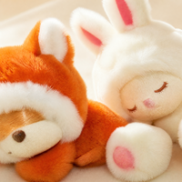 Boneka Domba Lucu Mainan Bunga Tulip Super Lembut Bersulam Hadiah Pereda Stres untuk Anak-anak