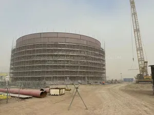 Fornecedor de Engenharia de Construção Fengda Oil Depot Tanque de gasolina com telhado flutuante interno
